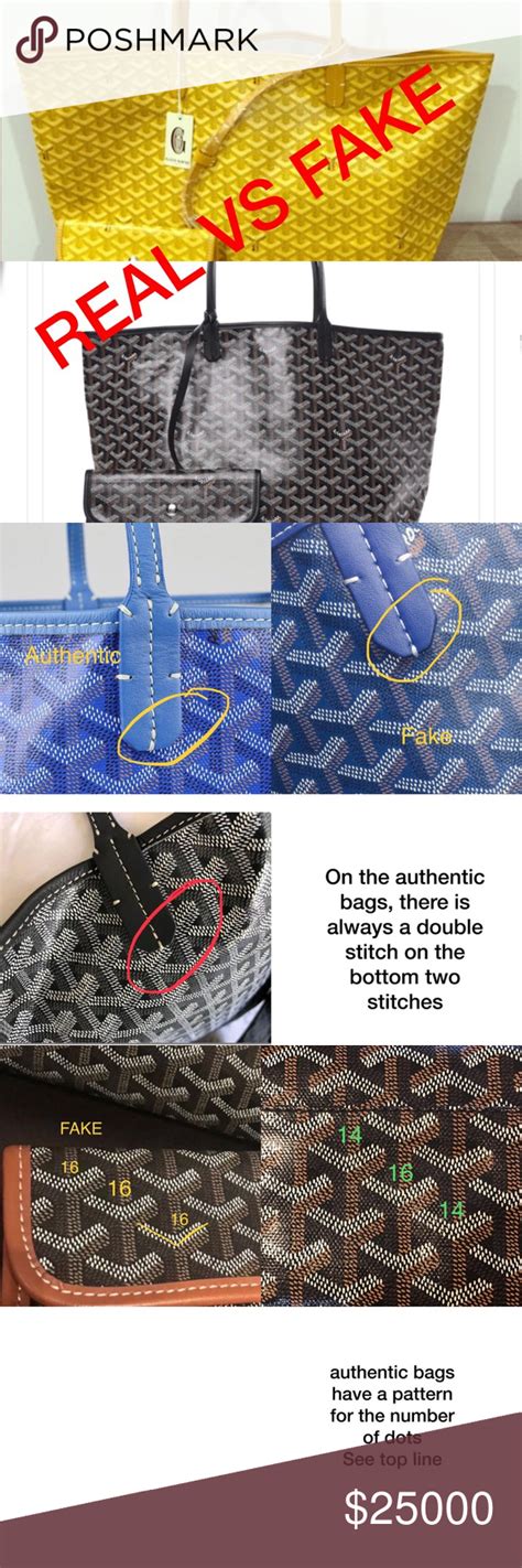 fake goyard tote vs real|how to authenticate goyard.